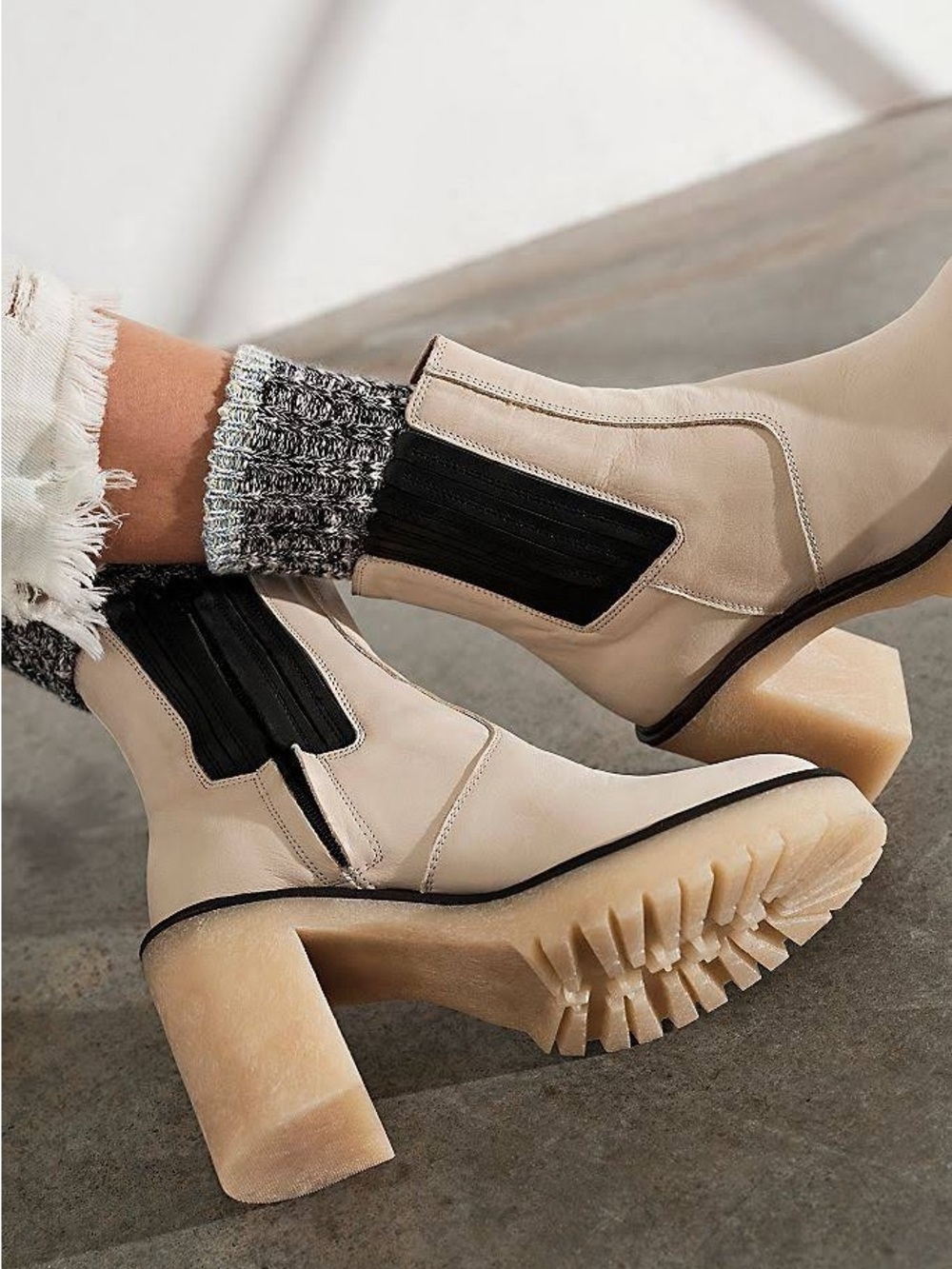 Free People James Chelsea Boot in White